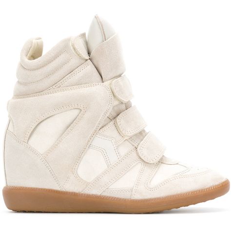 Isabel Marant Étoile 'Beckett' hi-top sneakers (£465) ❤ liked on Polyvore featuring shoes, sneakers, brown, brown leather sneakers, high-top sneakers, hi top velcro sneakers, high top hidden wedge sneakers and brown sneakers Isabella Marant, Isabelle Marant, Wedge High Tops, High Top Wedge Sneakers, Isabel Marant Sneakers, Hidden Wedge Sneakers, Marant Shoes, Isabel Marant Shoes, Velcro Shoes