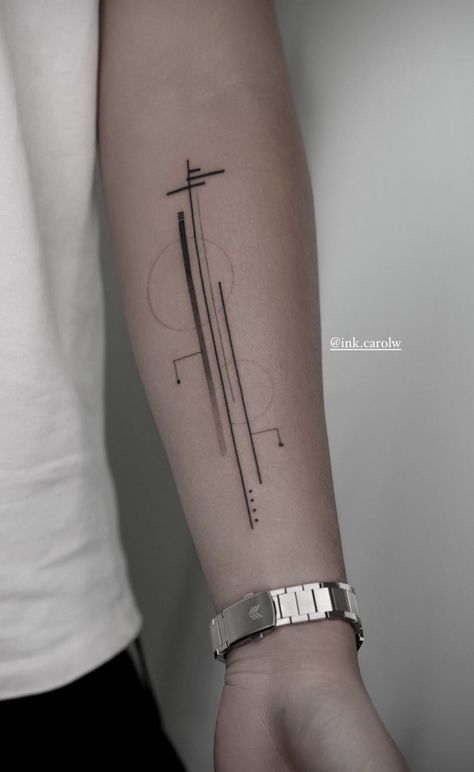 Linear Tattoo Men, Geometric Line Tattoo Men, Line Tattoo Men, Ogham Tattoo, Straight Line Tattoo, Geometric Line Tattoo, Full Hand Tattoo, Geometric Sleeve Tattoo, Forearm Band Tattoos