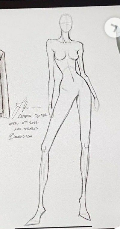 Model Sketch Figure Drawing, Model Drawing Reference, Fashion Model Poses Drawing, Model Body Sketch, Fashion Figures Poses, Fashion Design Drawings Sketches, Fashion Body Sketch, Model Illustration, Silhouette Mode