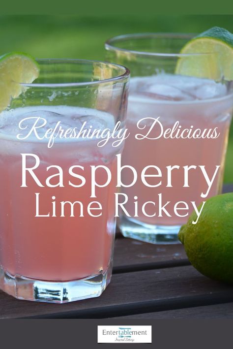 Raspberry Lime Rickey is a refreshingly delicious summer cocktail. Tangy with lime, slightly sweetened with overtones of raspberry, it�s a keeper! #recipes #drinks #libations #cocktail #easy Raspberry Lime Rickey, Yummy Summer Cocktails, Lime Rickey, Coctails Recipes, Recipes Drinks, Raspberry Vodka, Boozy Drinks, Cocktail Recipes Easy, Easy Drinks