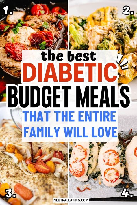 Looking for inexpensive meals on a budget for diabetics? We have the best low carb budget friendly family meals right here! These cheap dinner recipes are so easy to make. Give our diabetic friendly recipes a try! Budget Friendly Meals, Low Budget Meals, Healthy Budget, Budget Family Meals, Healthy Recipes For Diabetics, Cheap Healthy, Best Fat Burning Foods, Inexpensive Meals, Cheap Healthy Meals