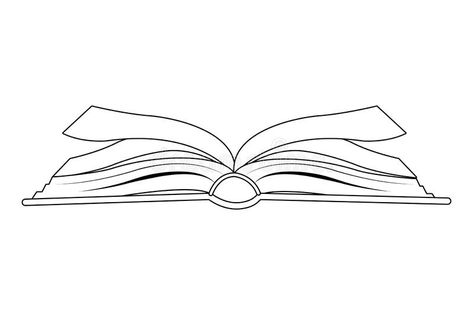 Illustration about Open book side view icon cartoon isolated in black and white vector illustration graphic design. Illustration of paper, design, library - 149736087 Open Book Svg, Open Book Drawing Simple, Open Book Doodle, Hindi Divas Poster Design, Open Book Sketch, Open Book Outline, Book Side View, Open Book Illustration, Open Book Tattoo