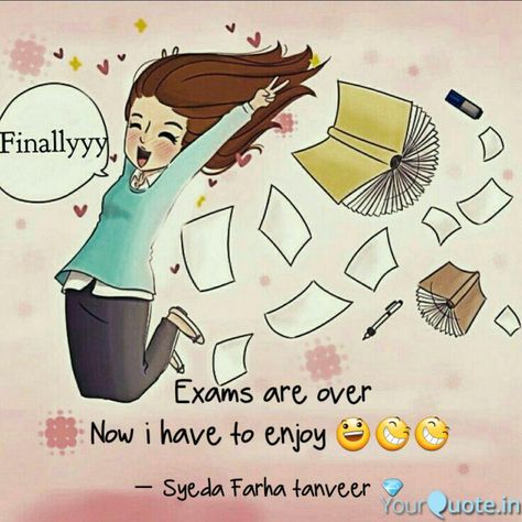 Exams Finished, Exam Wallpaper, Studying Girl, Woman Profile, Exams Funny, Exam Quotes, Exam Quotes Funny, Girly M, Girly Drawings