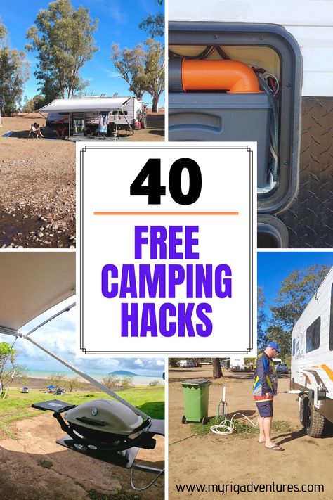 Caravan Camping Hacks, Caravan Storage Hacks Australia, Off Grid Camping Hacks, Caravan Hacks Ideas, Caravan Hacks Australia, Caravan Set Up, Caravan Must Haves, 4wd Camping Setup Australia, Caravan Set Up Ideas