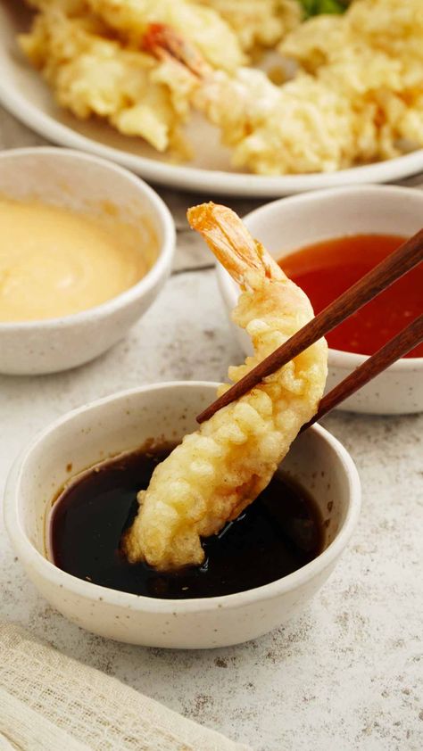 Prawn Tempura ( Battered Prawns ) - Khin's Kitchen Tempura Dipping Sauce, Prawn Tempura, Tempura Sauce, Tempura Prawns, Tempura Recipe, Tempura Batter, Shrimp Sauce, Cooking Stuff, Shrimp Tempura