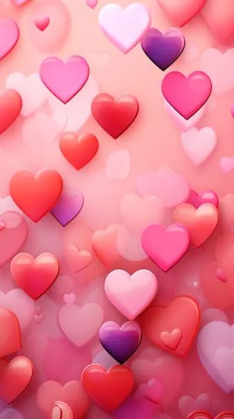 Pink wallpaper heart