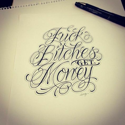 Tattoo Fonts Alphabet, Tattoo Fonts Cursive, Tattoo Lettering Design, Chicano Lettering, Tattoo Lettering Styles, Money Tattoo, Tattoo Zeichnungen, Muster Tattoos, Graffiti Lettering Fonts