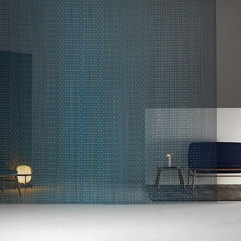 Metal Fabric – Gradient Collection from Kriskadecor New York House, Room Divider Walls, Space Dividers, Metal Fabric, Divider Wall, Chain Links, Wall Covering, Metal Design, Design Solutions