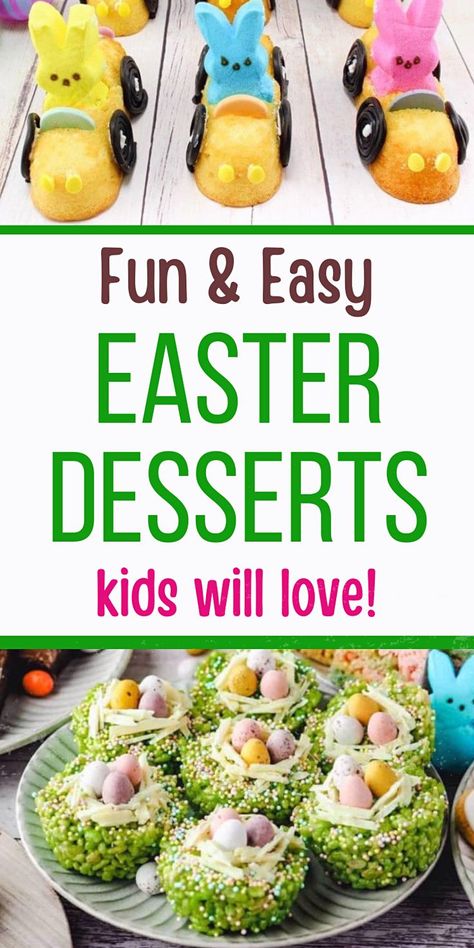 desserts Easter Kids Table, Fun Easter Treats, Easter Drink, Easter Brunch Table, Easy Easter Treats, Easy Snacks For Kids, Easy Easter Desserts, Easter Snacks, Easter Sweets