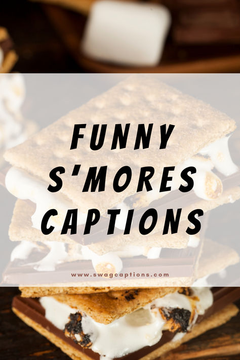 Roasting marshmallows or roasting friends? These Funny S’mores Captions will keep the fire alive and the laughter rolling. Gather 'round for a s'more-tastic time! #smores #chocolate #marshmallow #campfire #dessert #captions #instagram #instagramcaptions #igcaption Smores Sayings Cute, S'more Sayings Quotes, S'more Quote, Marshmallow Quotes Funny, S’mores Sayings, S'more Sayings, S’more Quotes, Smores Sayings, Smores Quotes