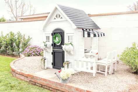 Sweetwater Playhouse Makeover, Playhouse Remodel, Playhouse Makeover, Backyard Kids, Backyard Playset, Fun Backyard, Diy Playhouse, Backyard Playhouse, Build A Playhouse