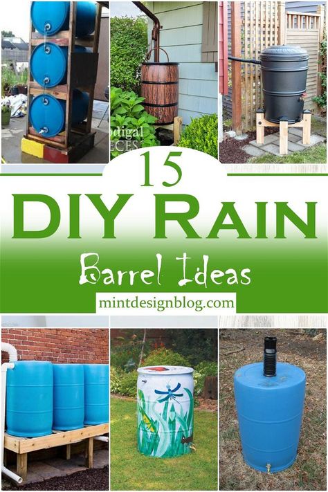 Rain Barrel Ideas, Diy Rain Barrel, Rain Barrel System, Barrels Diy, Rain Catcher, Diy Jardin, Barrel Ideas, Rainwater Collection, Water Rain