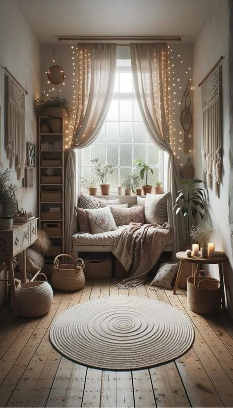 Cozy Room Decor, Decoration Inspiration, Boho Living Room, Cozy Room, Room Inspiration Bedroom, Dream House Decor, Www Pinterest Com, Cozy Living, Window Sill