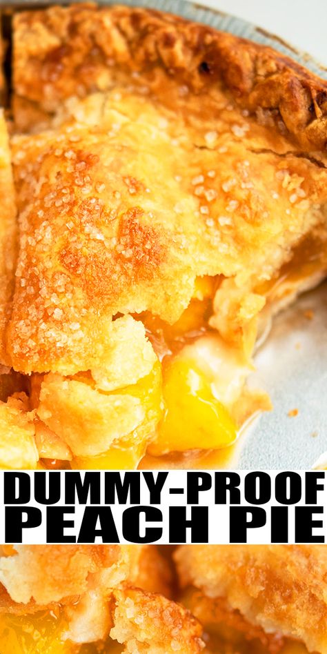 Peach Cobbler Easy Canned, Peach Pie Recipes Easy, Peach Pie Filling Recipes, Easy Peach Pie, Buttery Flaky Pie Crust, Fruit Kabob, Peach Filling, Pizza Fruit, Fresh Peach Pie