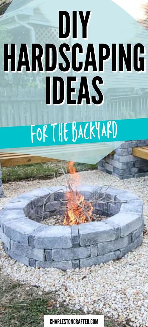 Cheap Hardscape Ideas Backyards, Hardscapes For Backyard, Hardscape Ideas Backyard Patio Design, Diy Hardscape Backyard, Diy Hardscaping Ideas, Hard Scaping Ideas, Hardscaping Backyard Ideas, Hardscape Ideas Backyard On A Budget, Backyard Hardscape Design