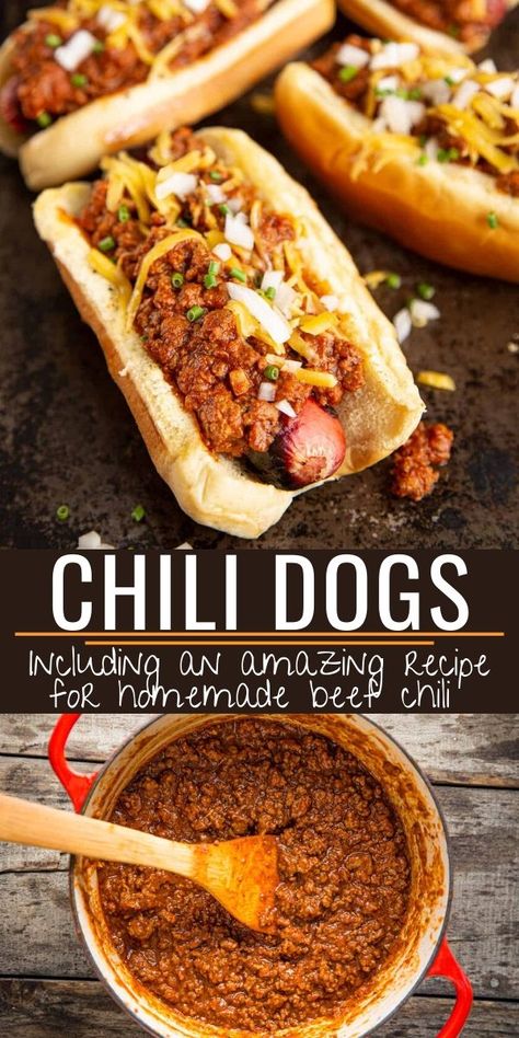 Best Hot Dog Chili Recipe, Chili Dog Chili Recipe, Hotdog Chili Recipe, Hot Dog Chili Sauce, Traeger Smoker, Hot Dog Sauce, Ground Beef Chili, Grilling Hot Dogs, Beef Chili Recipe