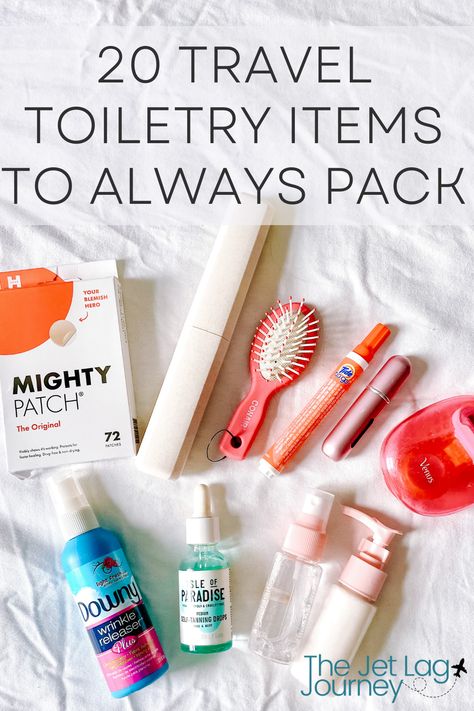 Toiletries In Carryon, Vacation Toiletries List, Medicines To Pack For Travel, Bathroom Travel Bag, Plane Toiletries, List Of Toiletries For Women, Travel Hacks Packing Toiletries, Toiletry Packing List Women, Organize Travel Toiletries