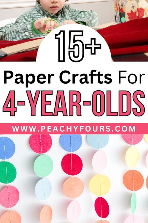 Easy paper crafts for 4-year-olds paper crafts for 4-year-olds paper craft ideas for 4-year-old children Easy Crafts For 4 Yo, Crafts For Four Year Olds, Crafts For 4 Year, Activities For 4yrs Old, Kindergarten Art Activities, Diy Box Crafts, Pen And Paper Games, Children's Church Crafts, Construction Paper Crafts