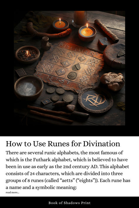 There are several runic alphabets, the most famous of which is the Futhark alphabet, which is believed to have been in use as early as the 2nd century AD. This alphabet consists of 24 characters, which are divided into three groups of 8 runes (called “aetts” (“eights”)). Each rune has a name and a symbolic meaning: Ancient Runes Aesthetic, Runes Aesthetic, Runes Symbols, Futhark Alphabet, Mystic Arts, Ancient Runes, Runic Alphabet, Pagan Rituals, The Vikings