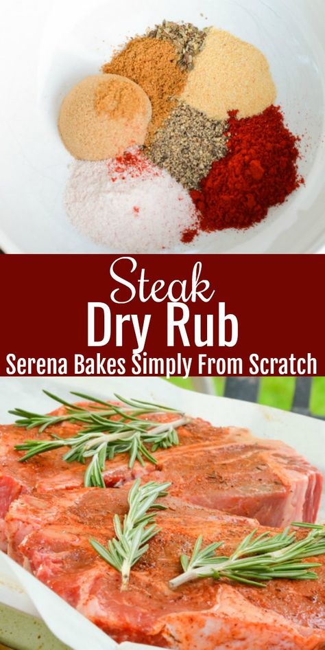 Seasoning For Pork Steaks, Dry Rub Steak Seasoning, Ribeye Steak Rub, Dehydrate Meat, Steak Dry Rub Recipe, Steak Dry Rub, Pork Chop Dry Rub, Best Steak Seasoning, Dry Rub For Steak