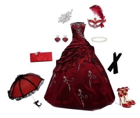 "Blood Red Masquerade Dress" by conquistadorofsorts ❤ liked on Polyvore featuring Masquerade, Miss Selfridge, Remedios, Swarovski, Kate Spade and Lulu Townsend Masquerade Ball Gowns With Mask, Masquerade Ball Dresses And Masks, Red Masquerade Dress, Masquerade Dress And Mask, Masquerade Ball Outfit Ideas, Mideval Dress, Masquerade Ball Outfit, Ball Outfit Ideas, Red Masquerade