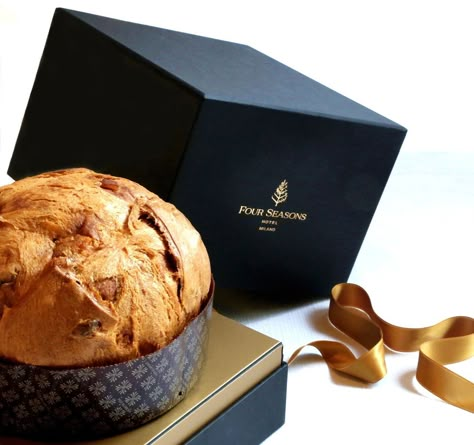 Four Seasons Hotel Milano on Instagram: “No better way to celebrate this festive season than with most delicious Christmas creation by Pastry Chef @danibonzi: panettone, the…” Pastry Packaging Design, Panatone Bread, Panettone Packaging, Pastry Branding, Baking Quotes, Bread Packaging, Luxury Food, Bakery Packaging, Cake Packaging