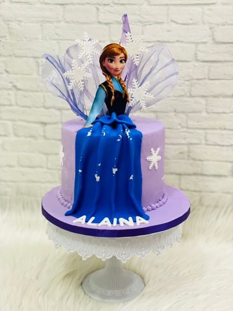 Anna Cake Frozen, Anna Frozen Cake, Anna Birthday Cake, Luli Pampin, Princess Anna Frozen, Cake Themes, Anna Cake, Cake Design Inspiration, Anna Birthday