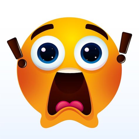 Free vector gradient shocked emoji illus... | Free Vector #Freepik #freevector #emoji #feelings #emotions #emoticon Shocking Emoji, Emoji Illustration, Shocked Emoji, Funny Emoji Faces, Vector Gradient, Emoji Faces, Funny Emoji, Vector Free, Feelings