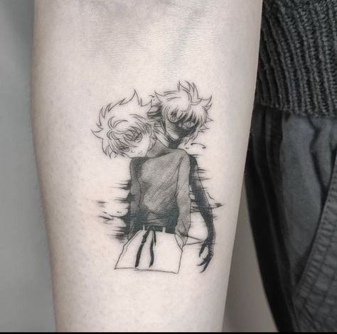 Mob Tattoo, Graphical Art, Anime Tattoo Ideas, Hunter Tattoo, Manga Tattoo, One Piece Tattoos, Perfect Tattoo, Pieces Tattoo, Anime Tattoo