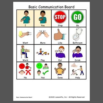 Basic Communication Board Free Communication Board Pictures, Diy Communication Board, Communication Board For Nonverbal, Communication Board Ideas, Pecs Communication, Communication Pictures, Elementary Special Education Classroom, Communication Boards, Emotional Activities