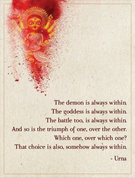 Demon God, Maa Quotes, Happy Dusshera, Goddess Quotes, Hindu Quotes, Tiny Quotes, Jai Hind, Sanskrit Mantra, Sanskrit Quotes