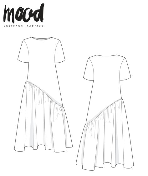 The Dill Dress - Free Sewing Pattern - Mood Sewciety Skirt Sewing Pattern Free, Mood Patterns, Craft Office, Sewing Patterns Skirt, Mood Sewciety, Dress Sewing Patterns Free, Mood Designer Fabrics, Plus Size Sewing Patterns, Plus Size Sewing