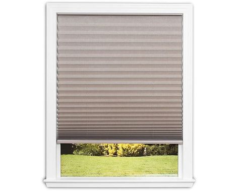 Easy Lift Trim-at-Home Cordless Pleated Light Blocking Fabric Shade Natural, 30 in x 64 in, (Fits windows 19"- 30") Pleated Shades, Patio Blinds, Porch Windows, Garden Windows, Natural Shades, Kitchen Knife, Shades Blinds, Light Control, Fabric Shades