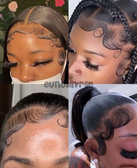 Natural Hair Bun Styles, Mixed Curly Hair, Sleek Ponytail Hairstyles, Goddess Braids Hairstyles, Quick Natural Hair Styles, Edges Hair, Cute Curly Hairstyles, Cute Braided Hairstyles, Quick Braided Hairstyles