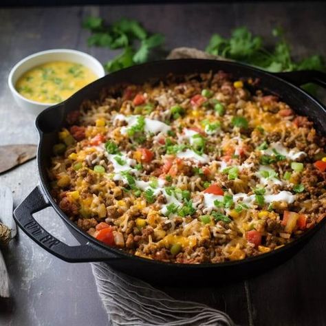 ONE POT MEXICAN RICE CASSEROLE - Life with Susan One Pot Mexican Rice Casserole, One Pot Mexican Rice, One Pot Mexican, Mexican Rice Casserole, Mexican Rice, Best Side Dishes, Rice Casserole, Favorite Comfort Food, Mexican Food Recipes Authentic