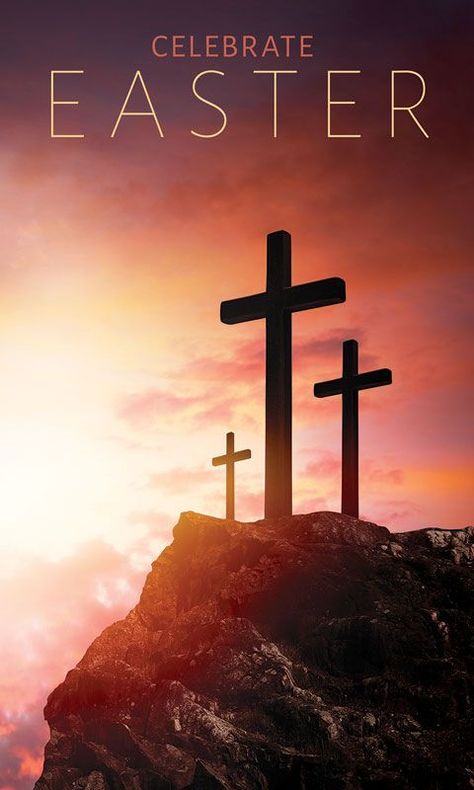 Easter Crosses Hilltop Banner | Outreach Religious Easter Pictures, Easter Posters For Church, Happy Easter Wallpaper Jesus, Happy Easter Background, Easter Backgrounds Wallpapers Christian, Easter Backgrounds Christian, Easter Images Wallpaper, Easter Flyer Design Church, Easter Images Christian