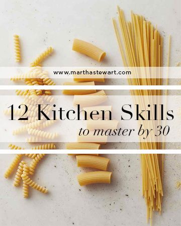 Can you cut up a chicken or frost a cake? No one says you HAVE to know what you're doing in the kitchen, but it might be a good idea to know some of the elevated basics by the time you're 30. Check out what Martha Stewart thinks are unmissable skills! Frost A Cake, Culinary Basics, Culinary Cooking, Culinary Techniques, Kitchen Skills, Cooking Tutorials, Cooking Club, Cooking For Beginners, Cooking 101