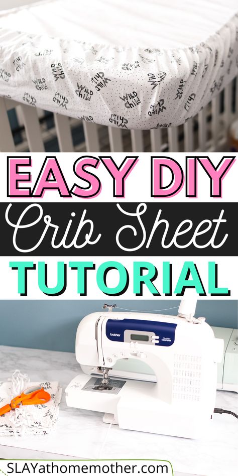 Crib Sheet Pattern, Crib Sheet Tutorial, Nursery Diy Projects, Newborn Crib, Baby Nursery Diy, Diy Crib, Diy Nursery Decor, Baby Crib Sheets, Baby Sheets