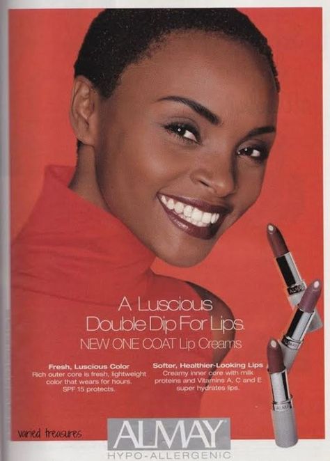 Clinique Ads, Early 2000s Makeup, Jane Cosmetics, Almay Makeup, Nostalgic Beauty, Beauty Ads, Ebony Magazine, Makeup Ads, Vintage Hollywood Glamour