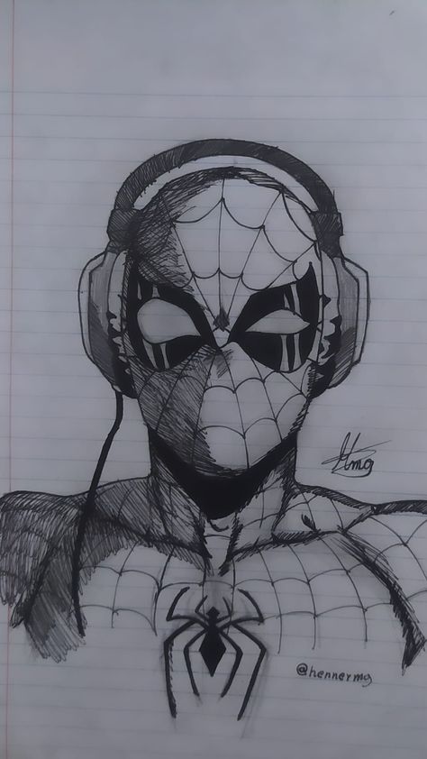 Lukisan Landskap, Avatarul Aang, Image Spiderman, Spiderman Drawing, Spiderman Art Sketch, Siluete Umane, Desen Anime, Easy Drawings Sketches, 인물 드로잉