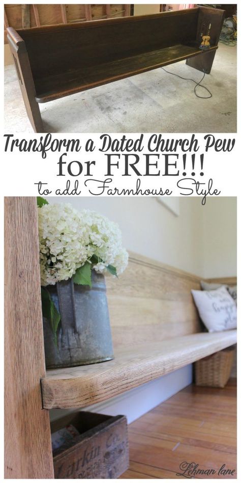 Pew As Dining Bench, Pew Dining Bench, Church Pew Dining Bench, Church Pew Front Porch, Church Pews Repurposed, Church Pew Dining Room, Church Bench Ideas, Church Pew Ideas Repurposed, Pew Bench Entryway