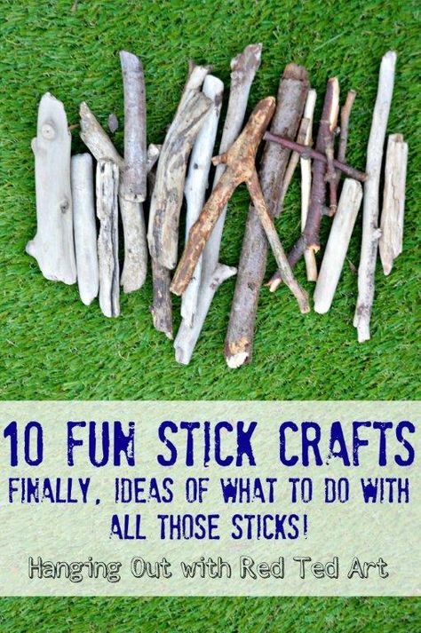 Stick Crafts, 100 Things To Do, Theme Nature, Forest School, Nature Play, Crafty Kids, Camping Crafts, Nature Activities, Childrens Crafts