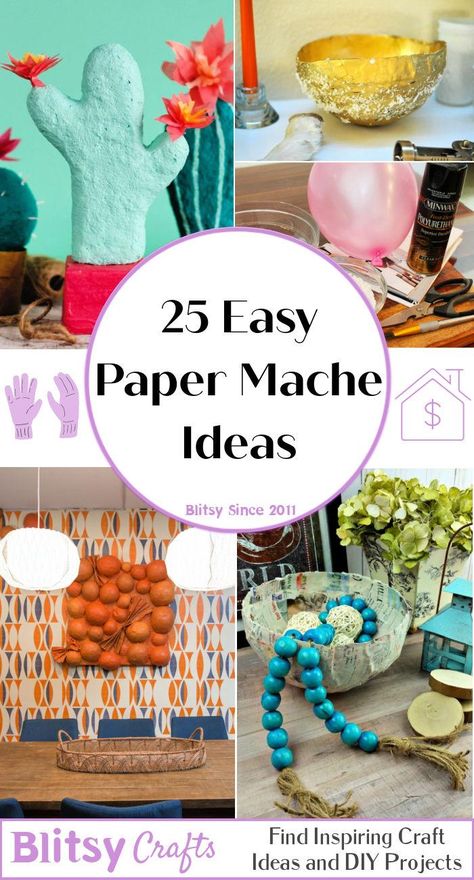 25 Creative Paper Mache Ideas and Projects - Blitsy 3d Paper Mache Sculpture, Homemade Paper Mache, Beginner Paper Mache Projects, Papier Mache Projects, Paper Mache Clay Art, Simple Paper Mache Projects, Paper Mache Crafts For Adults, Kids Paper Mache Projects, Cool Paper Mache Projects