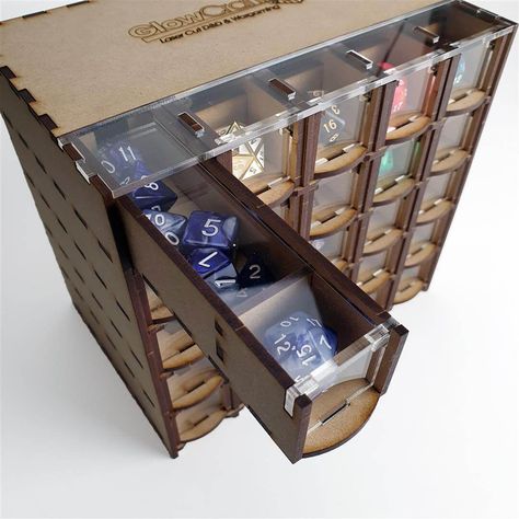 Initiative Tracker, Diy Dice, Dice Storage, Apothecary Decor, Dnd Crafts, Laser Engraved Ideas, Dungeons And Dragons Dice, Dungeons And Dragons Game, D&d Dungeons And Dragons