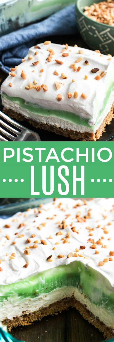 Pistachio Lush Dessert, Pistachio Lush, Pudding Desert, Pistachio Pudding Dessert, Cheesecake Whipped Cream, Oreo Trifle, Pistachio Dessert Pudding, Buttercream Recipes, Dessert Crepes