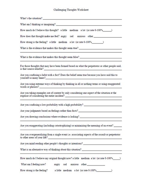 Challenging Thoughts Worksheets, Abandonment Issues Worksheets, Emotional Processing Worksheet, Intrusive Thinking Worksheet, Racing Thoughts Worksheet, Therapy Processing Questions, Shame Spiral Worksheet, The Body Keeps The Score Worksheet, Relationship Binder