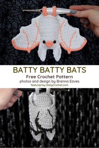 Amigurumi Bat, Crochet Pour Halloween, Crochet Bat, Crochet Mignon, Confection Au Crochet, Halloween Crochet Patterns, Crochet Animals Free Patterns, Crochet Design Pattern, Adorable Crochet