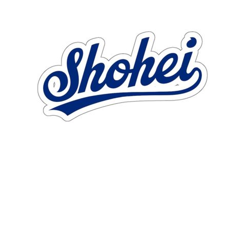 "Celebrate the excellence of Shohei Ohtani, the Los Angeles Dodgers' star, with this bespoke sticker. Crafted with fans in mind, it features the name \"Shohei\" in the iconic Dodgers font, blending the world of baseball with artistic flair. Perfect for personalizing laptops, notebooks, or water bottles, this sticker is a subtle yet stylish nod to one of baseball's greats. Printed on durable, weather-resistant vinyl, it's designed to withstand the elements, making it ideal for both indoor and outdoor use. Whether you're a die-hard Dodgers fan or an admirer of Ohtani's talent, this sticker is a must-have addition to your collection. A kiss-cut provides you with the ultimate flexibility for implementing your vision--this method cuts the sticker into any shape you desire, while leaving the bac Nfl 49ers, Dodgers Fan, Dodger Blue, Dodgers Baseball, Shohei Ohtani, Kiss Cut Stickers, Die Hard, Los Angeles Dodgers, Baseball Shirts