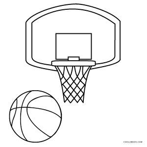 Free Printable Basketball Coloring Pages For Kids | Cool2bKids Basketball Doodles Easy, Basketball Goal Drawing, How To Draw A Basketball Hoop, Basketball Net Drawing, Basketball Coloring Pages Free Printable, Free Basketball Printables, Sports Drawings Easy, Sports Coloring Pages Free Printable, Basketball Crafts For Kids