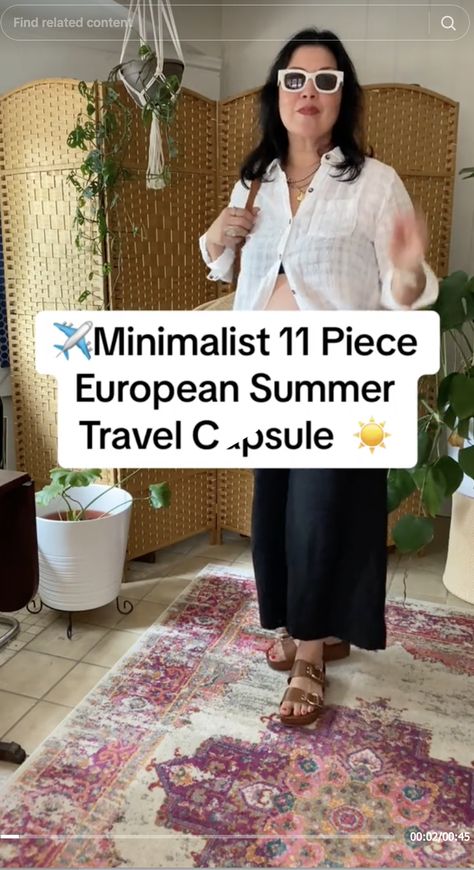 Last-Minute Summer Travel Capsule Wardrobe guide - Travelista Capsule Wardrobe For Europe, Summer Travel Capsule Wardrobe, Summer Travel Capsule, Minimalist Travel Wardrobe, Europe Travel Outfits Summer, Travel Capsule Wardrobe Summer, Europe Summer Travel, Sneakers Walking, Europe Travel Outfits